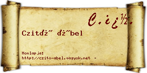 Czitó Ábel névjegykártya