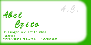 abel czito business card