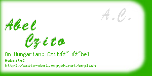 abel czito business card